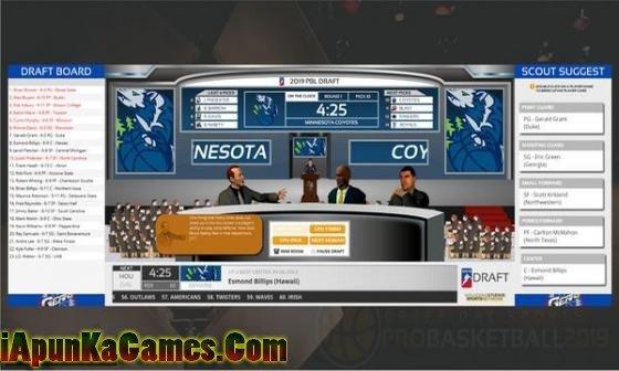 Draft Day Sports: Pro Basketball 2019 Screenshot 1, Full Version, PC Game, Download Free