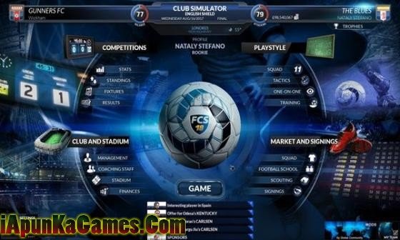 Football Club Simulator 19 Free Download ApunKaGames