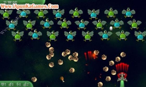 Chicken Invaders 5 Cluck of the Dark Side Christmas Free Screenshot 1