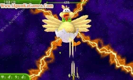 Chicken Invaders 5 Cluck of the Dark Side Christmas Free Screenshot 2